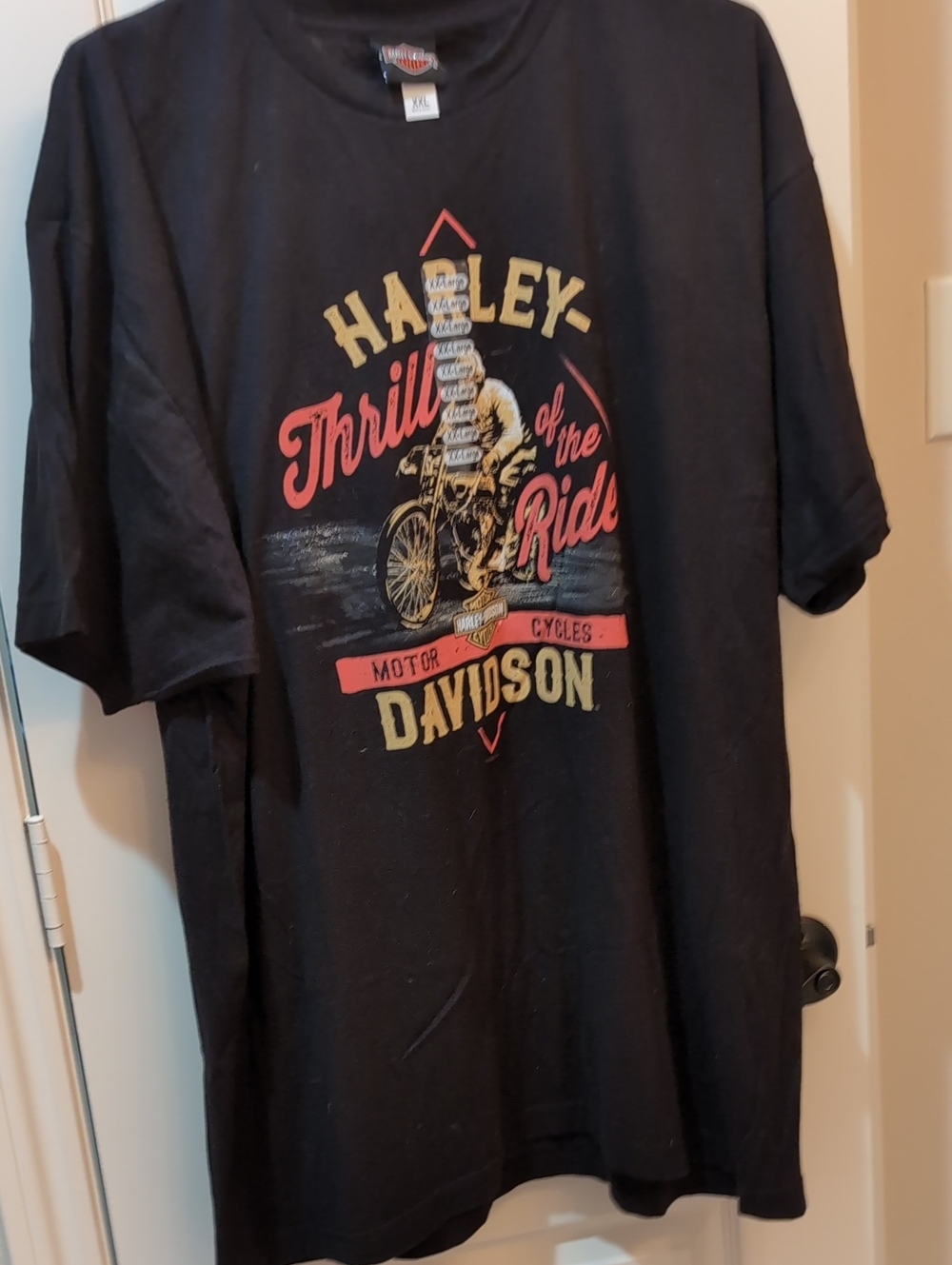 Harley-Davidson Men’s Black 'Thrill of the Ride' Graphic T-Shirt NWT